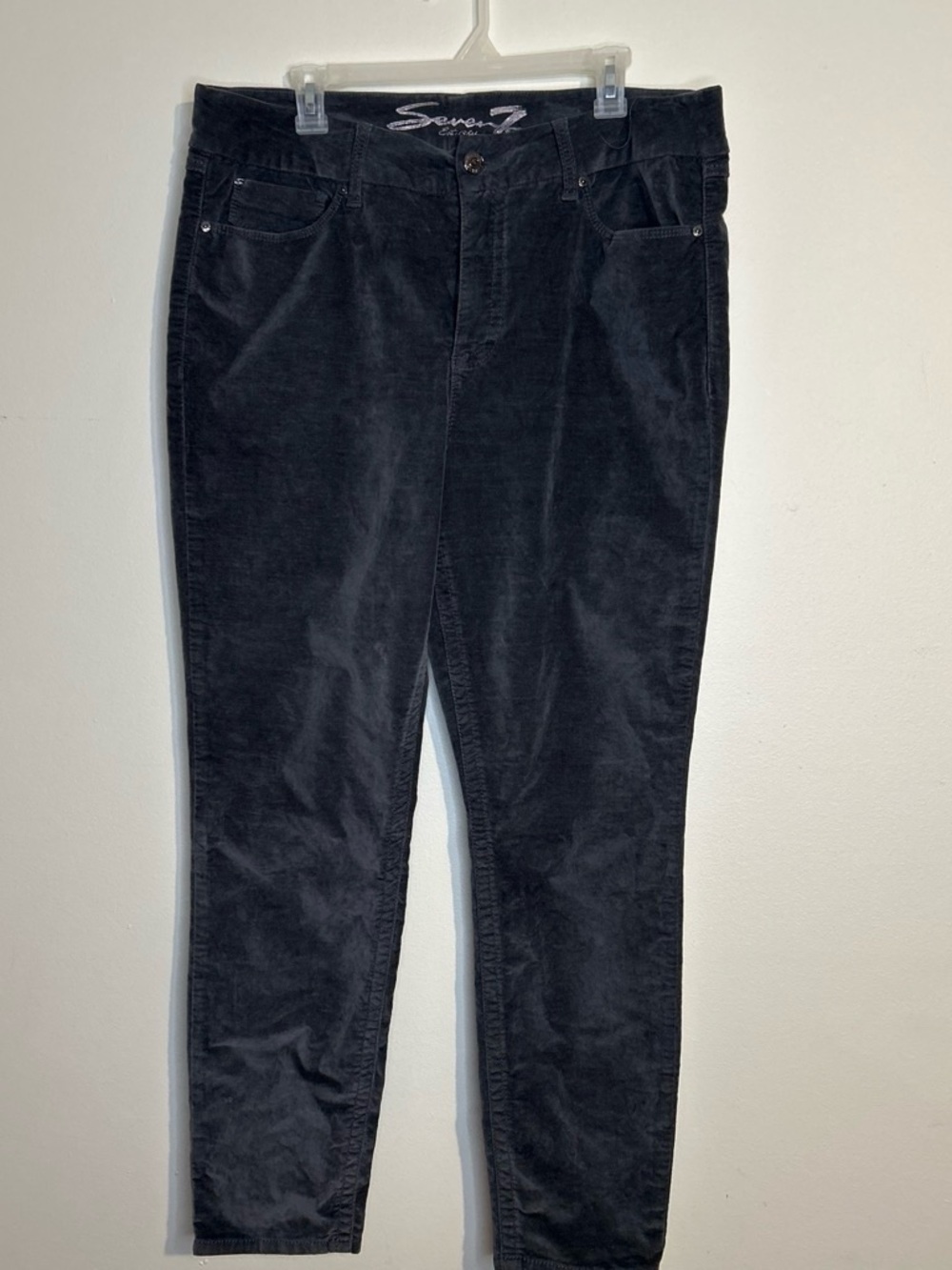 Seven7 Gray Pants velvet Jean fit